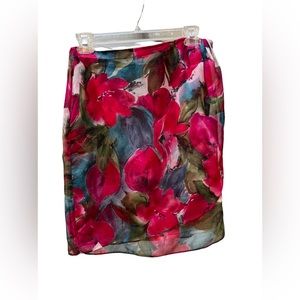Vintage Glendora Floral Wrap Skirt No Tags